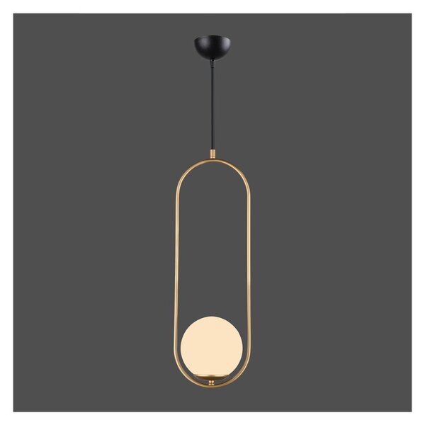 Lampada a sospensione color oro, altezza 146 cm Arch - Squid Lighting