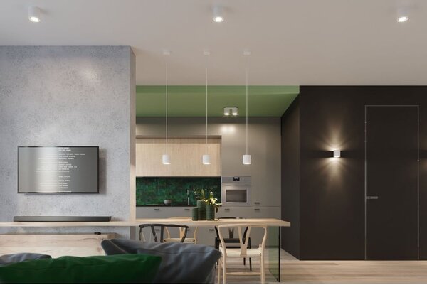 Apparecchio da soffitto bianco Roda - Sollux