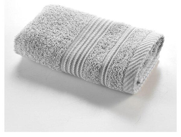 Asciugamano tipo terry grigio chiaro in cotone 30x50 cm Tendresse – douceur d'intérieur