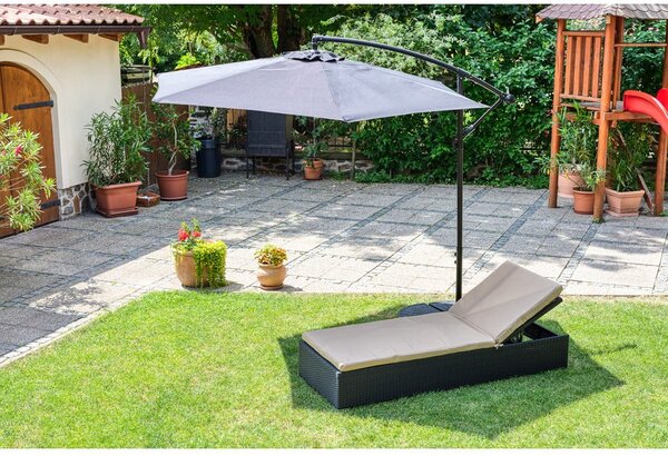 Ombrellone nero senza base ø 300 cm Happy Sun - Bonami Essentials