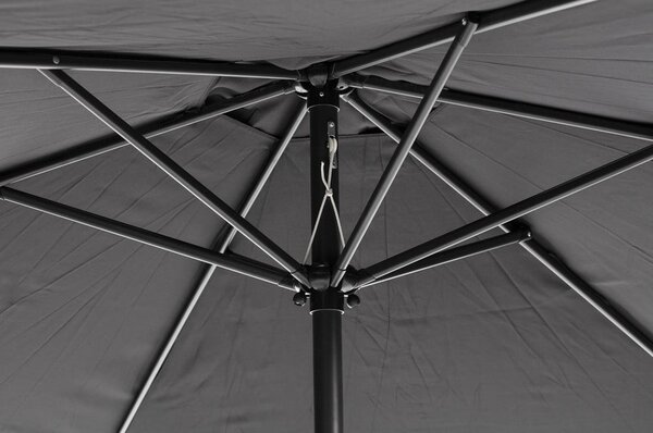 Ombrellone nero senza base ø 300 cm Happy Sun - Bonami Essentials