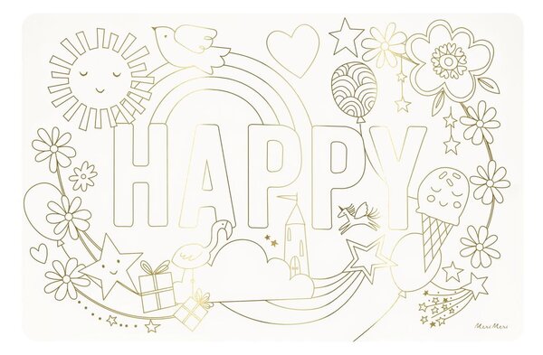 Tovagliette di carta in set da 8 pezzi 28x42,5 cm Happy Icons - Meri Meri