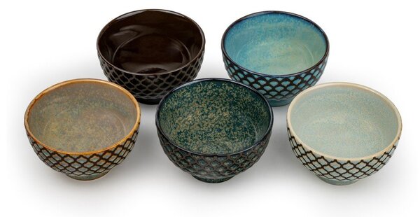 Tazzine in set in porcellana 5 pz 200 ml Sara – Bredemeijer