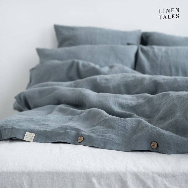 Biancheria azzurra per letto singolo 135x200 cm Blue Fog - Linen Tales