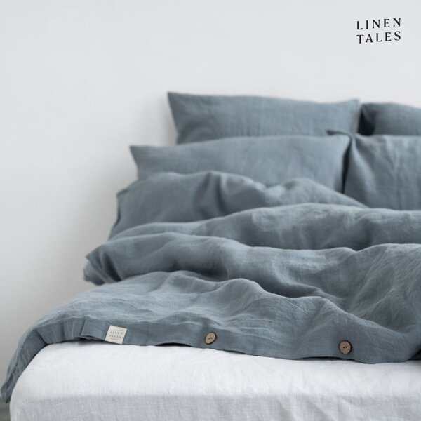 Biancheria azzurra per letto singolo 135x200 cm Blue Fog - Linen Tales