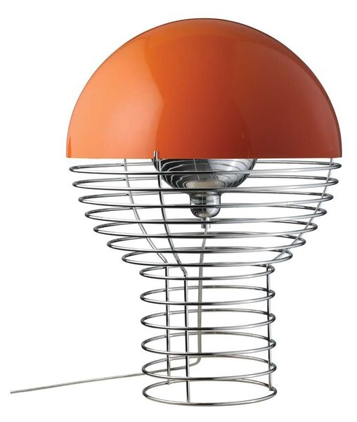 Verpan - Wire Lampada da Tavolo Ø40 Chrome/Orange Verpan