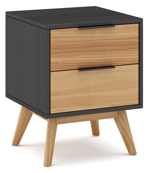 Comodino in legno di pino in colore naturale Lavis - Marckeric