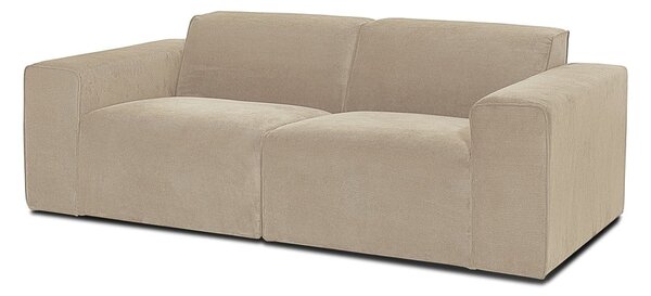 Divano in velluto a coste beige 202 cm Sting - Scandic