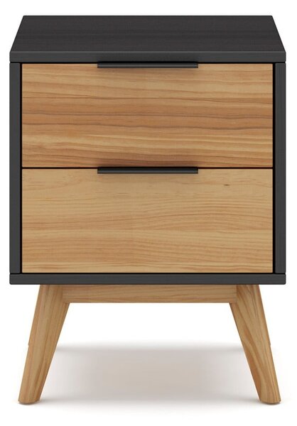 Comodino in legno di pino in colore naturale Lavis - Marckeric