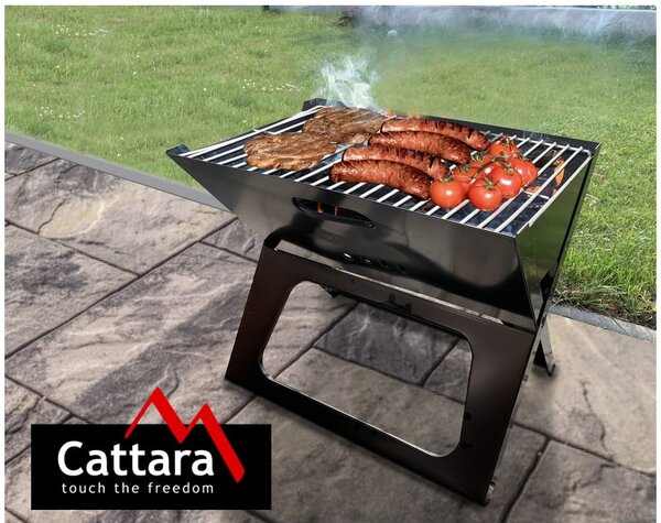 Griglia a carbone nera pieghevole Piran - Cattara
