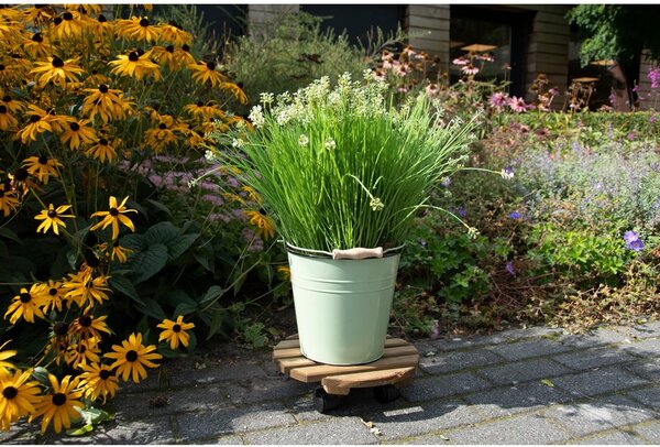 Supporto rotante per vaso in legno ø 29 cm (altezza totale 8 cm) Indoor & Outdoor – Esschert Design