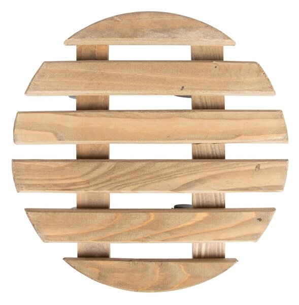 Supporto rotante per vaso in legno ø 29 cm (altezza totale 8 cm) Indoor & Outdoor – Esschert Design