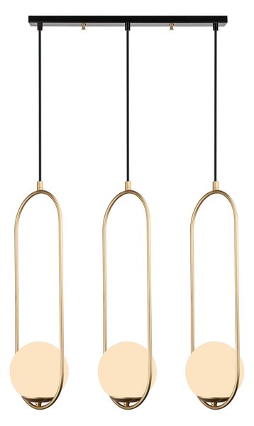 Lampada a sospensione color oro, altezza 146 cm Arch - Squid Lighting