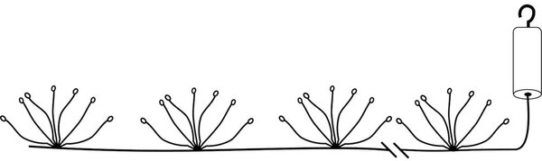 Catena luminosa a LED, lunghezza 2,1 m Dew Drop Flower - Star Trading