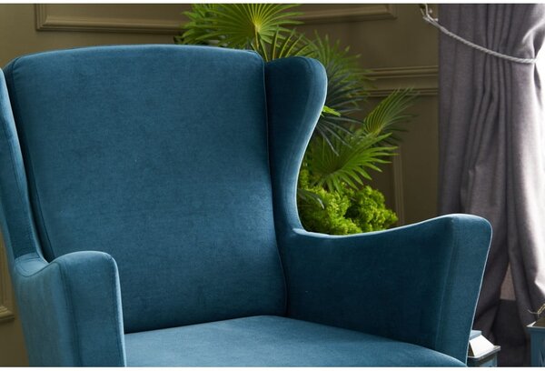 Poltrona con le orecchie blu Lola Brejer - Artie