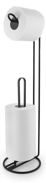 Porta carta igienica nero con supporto Origin - Metaltex
