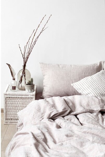 Federa di lino naturale , 70 x 90 cm Melange - Linen Tales