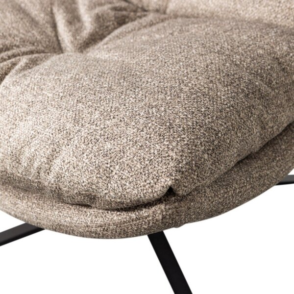 Poltrona di colore naturale girevole Arve – WOOOD