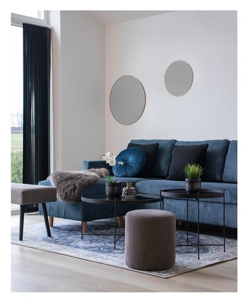 Tavolino rotondo nero ø 70 cm Venezia - House Nordic