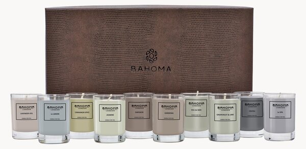 Candele mini fatte a mano in scatola regalo Escape, set da 10