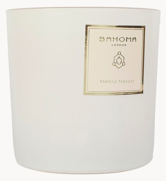 Candela profumata a due stoppini fatta a mano Pearl (vaniglia parfait)