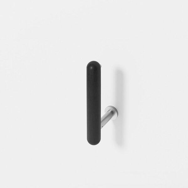 Porta carta igienica da parete in rovere nero Yoku - Wireworks