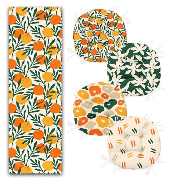 Set di 4 sedute e tavolo - Mila Home