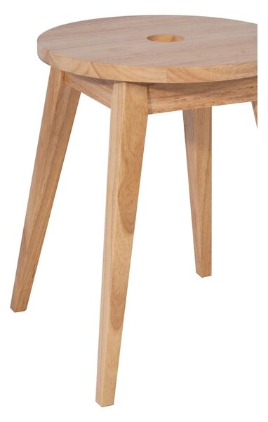Sgabello colore naturale chiaro in legno di cauciù massiccio Club – Bonami Essentials