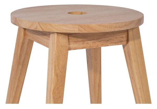 Sgabello colore naturale chiaro in legno di cauciù massiccio Club – Bonami Essentials