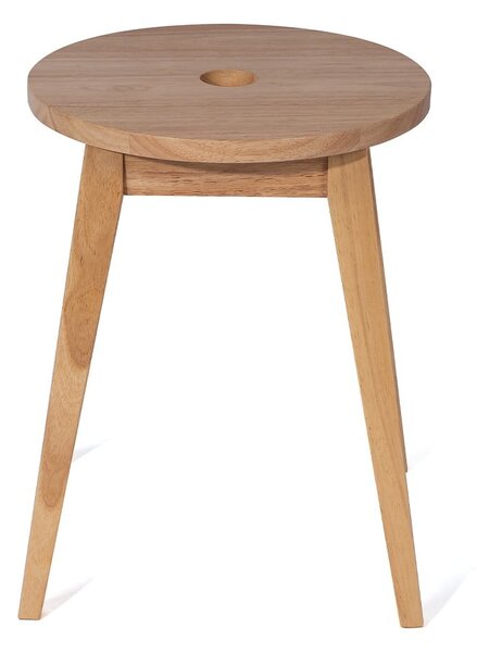 Sgabello colore naturale chiaro in legno di cauciù massiccio Club – Bonami Essentials