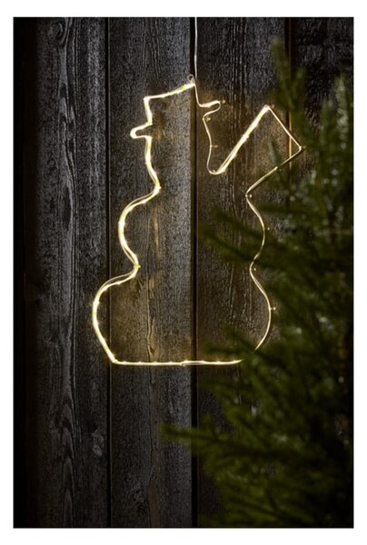 Decorazione a LED da appendere Lumiwall Snowman, altezza 50 cm - Star Trading