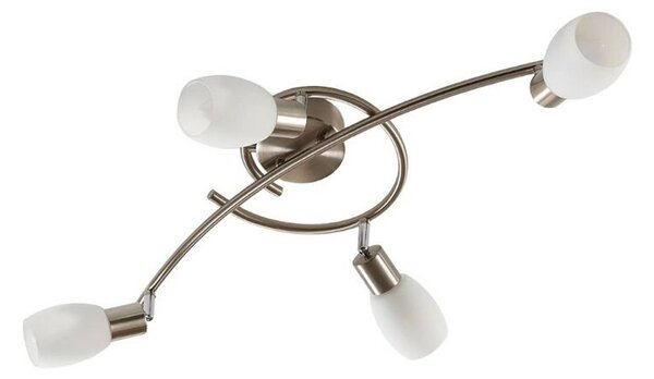 Lindby - Arda 4 Plafoniera L65 Stainless Steel/Opal Lindby