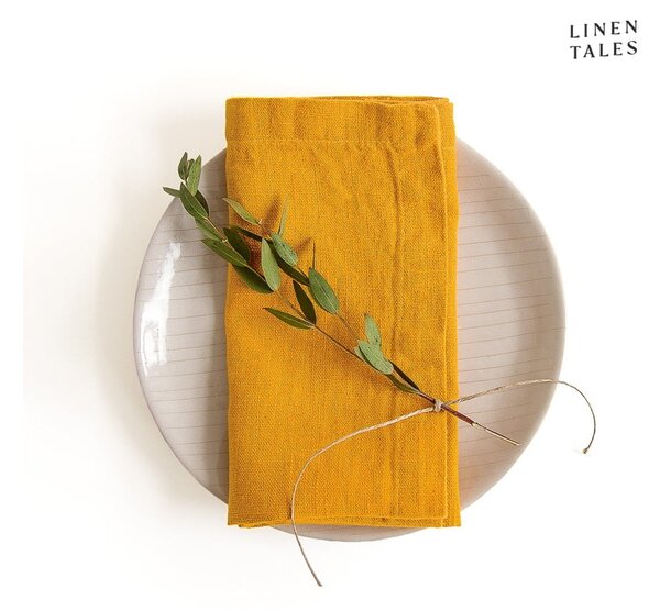 Tovaglioli in set da 2 Mustard - Linen Tales