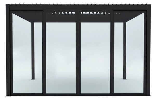 Laterale scorrevole con vetro per pergola bioclimatica 4 m