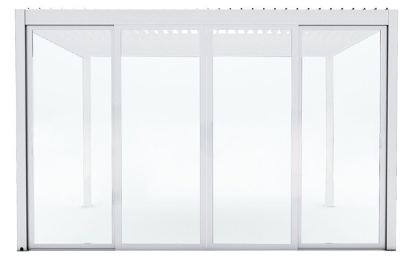 Laterale scorrevole con vetro per pergola bioclimatica 4 m