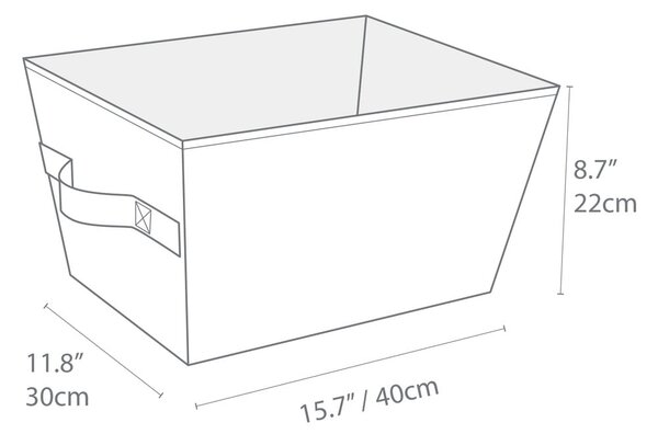 Cesto portaoggetti 30x40x22 cm Soft Storage - Bigso Box of Sweden