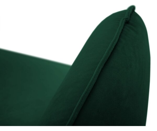 Divano in velluto verde scuro 160 cm Vienna - Cosmopolitan Design