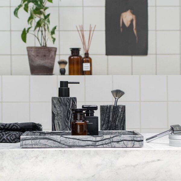 Dispenser di sapone in marmo nero 0,2 l Marble - Mette Ditmer Denmark