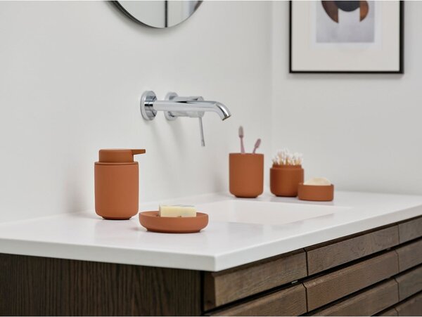 Dispenser di sapone in gres arancione 250 ml Ume - Zone