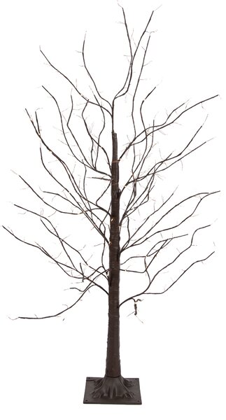 Lampada da terra natalizia albero marrone 120 cm con LED e timer IP44 - Ki