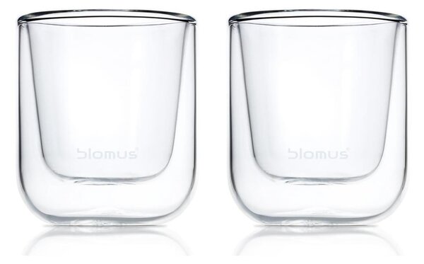 Set di bicchieri doppio strato 2 pz 80 ml Nero – Blomus