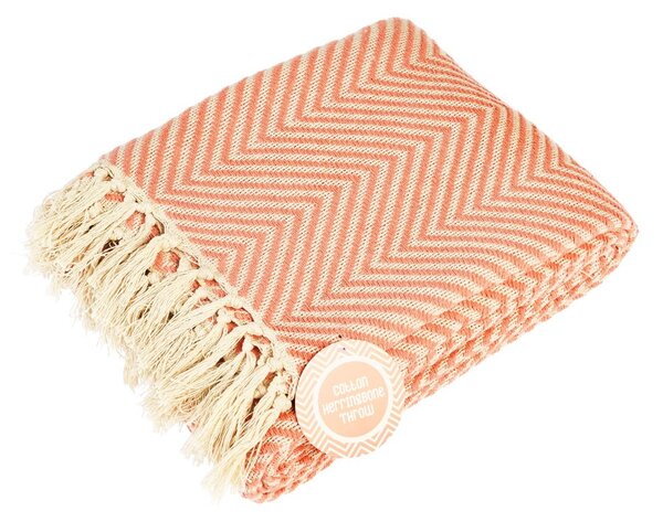 Coperta di cotone 150x235 cm Herringbone - Rex London