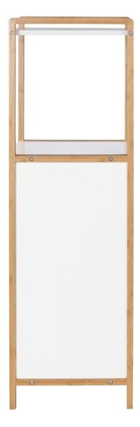 Mensola da bagno in bambù di colore bianco-naturale 40x95 cm Finja - Wenko