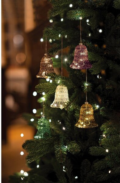 Decorazione leggera bordeaux ø 9 cm Luna - Sirius