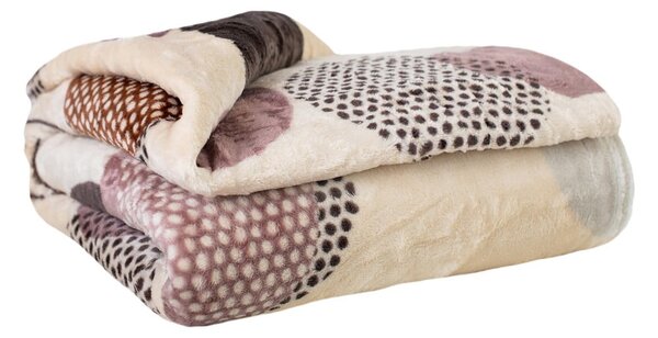 Coperta in micropile 200x220 cm Circles - My Home