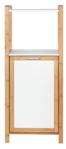 Mensola da bagno in bambù di colore bianco-naturale 40x95 cm Finja - Wenko