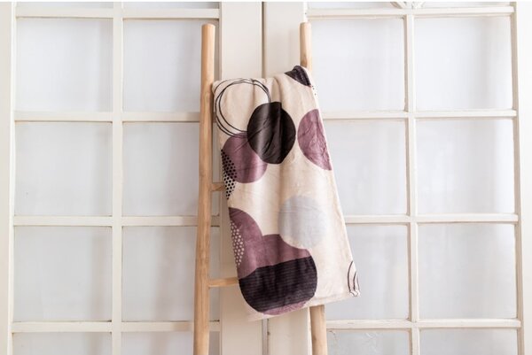 Coperta in micropile 200x220 cm Circles - My Home