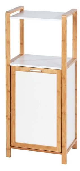 Mensola da bagno in bambù di colore bianco-naturale 40x95 cm Finja - Wenko