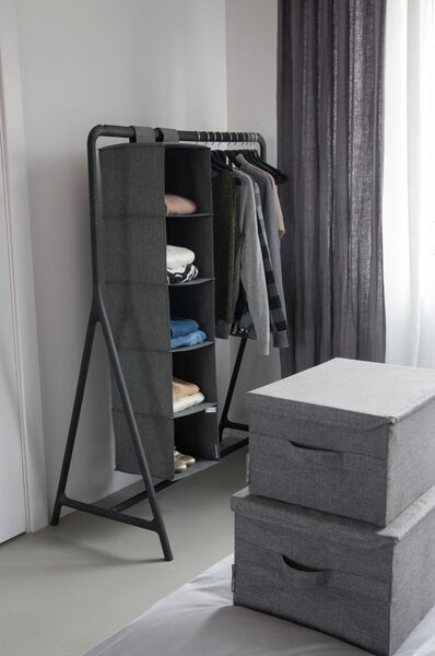 Scatola con coperchio grigia in tessuto 40x30x22 cm Soft Storage – Bigso