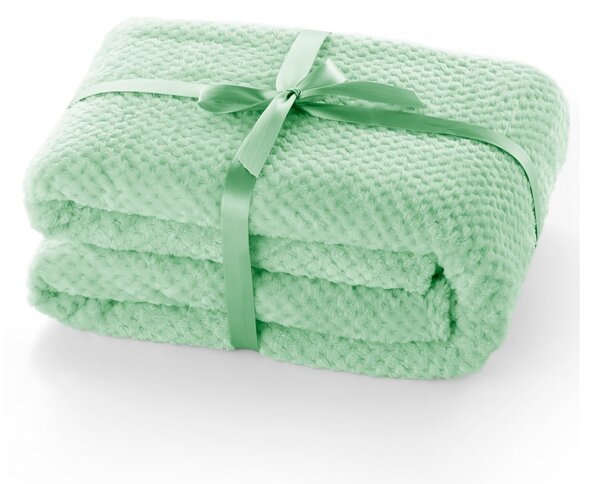 Coperta in microfibra verde menta , 150 x 200 cm Henry - DecoKing